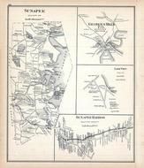 Sunapee, Georgesmills, Lake View, Sunapee Harbor, New Hampshire State Atlas 1892 Uncolored